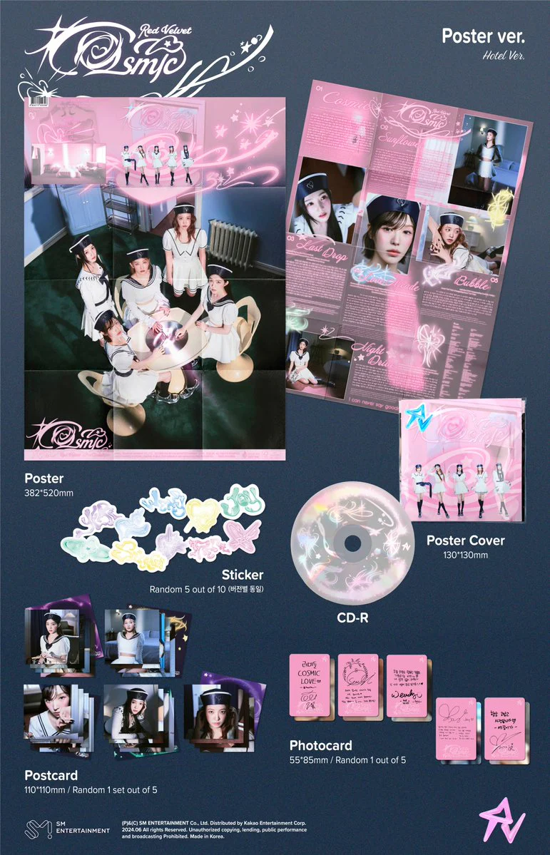 RED VELVET - COSMIC (MINI ALBUM) POSTER VER. - Image 2