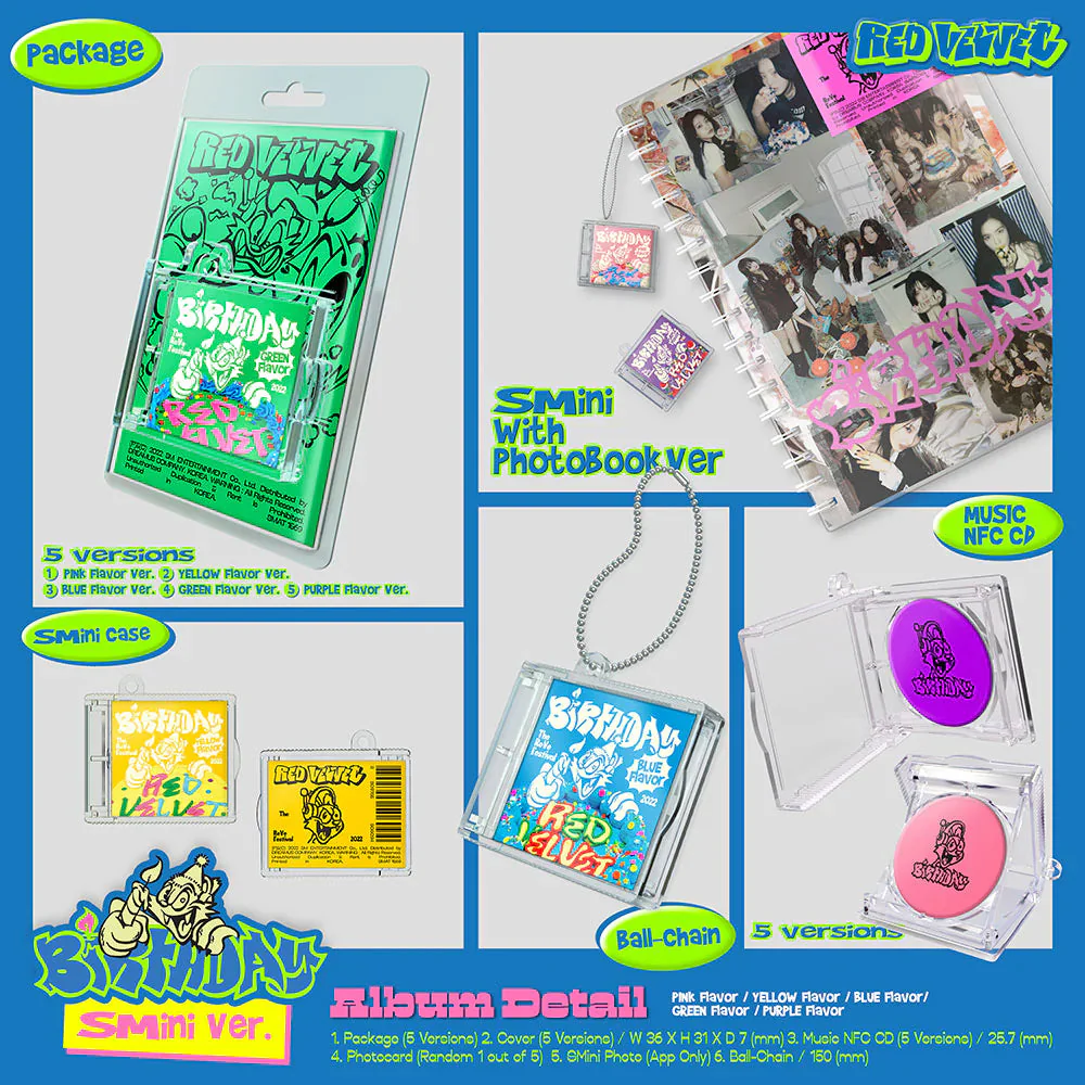 RED VELVET - THE REVE FESTIVAL 2022 BIRTHDAY (SMINI VER.) - Image 2