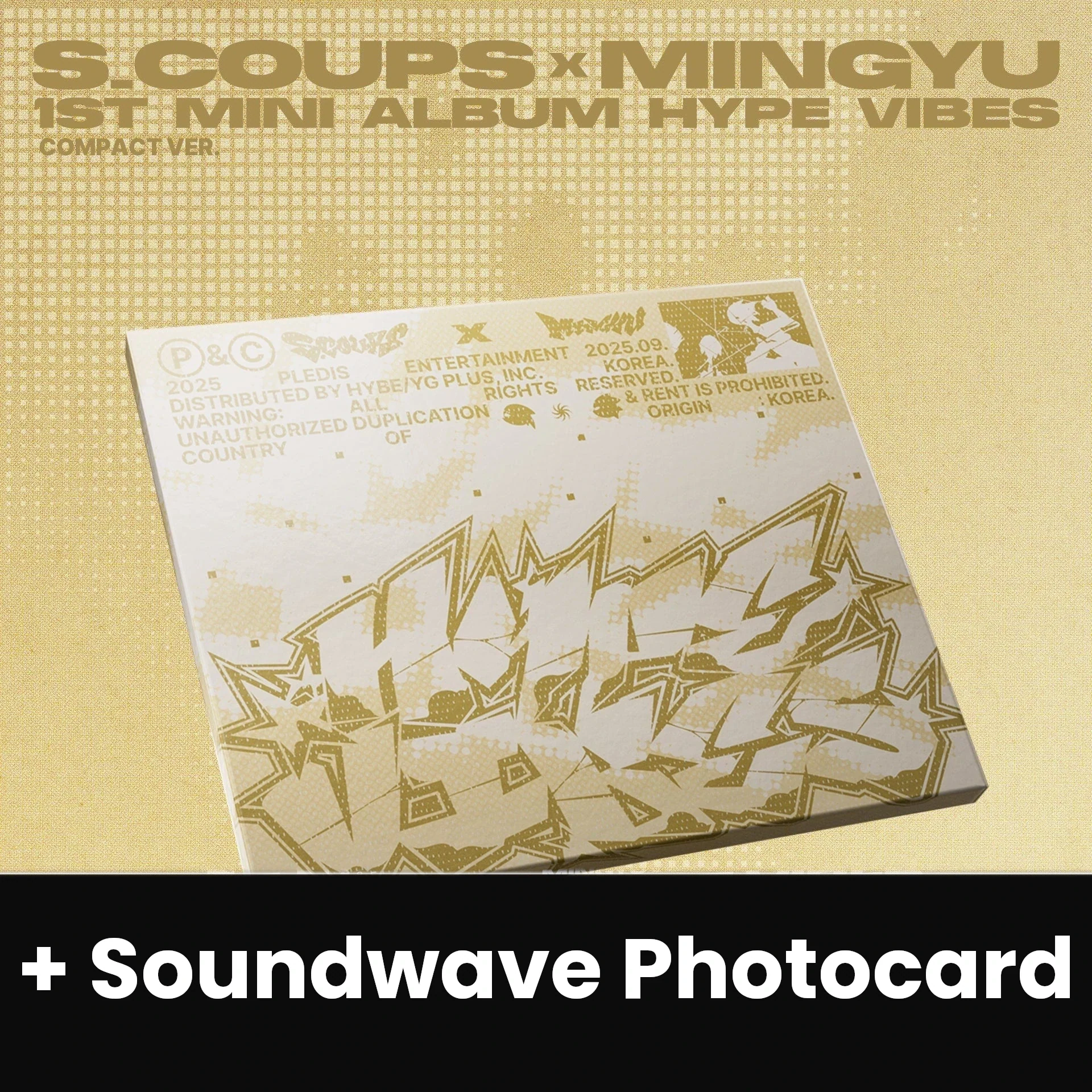S.COUPS X MINGYU (SEVENTEEN) - HYPE VIBES (COMPACT VER.) + Soundwave Photocard