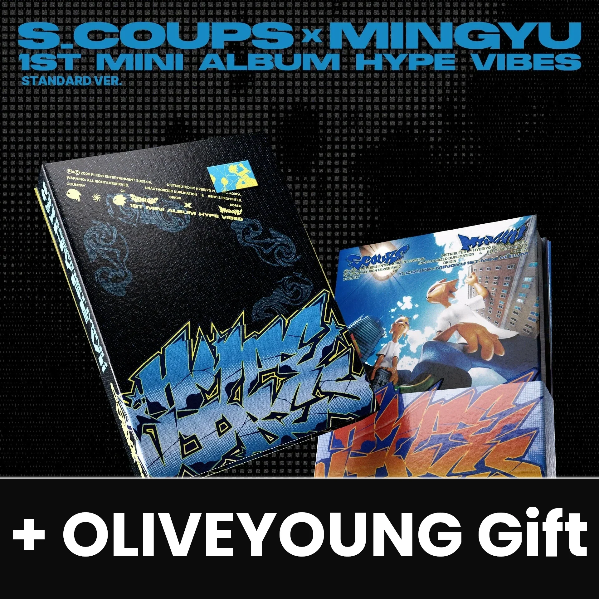 S.COUPS X MINGYU (SEVENTEEN) - HYPE VIBES (STANDARD VER.) + OLIVEYOUNG Gift