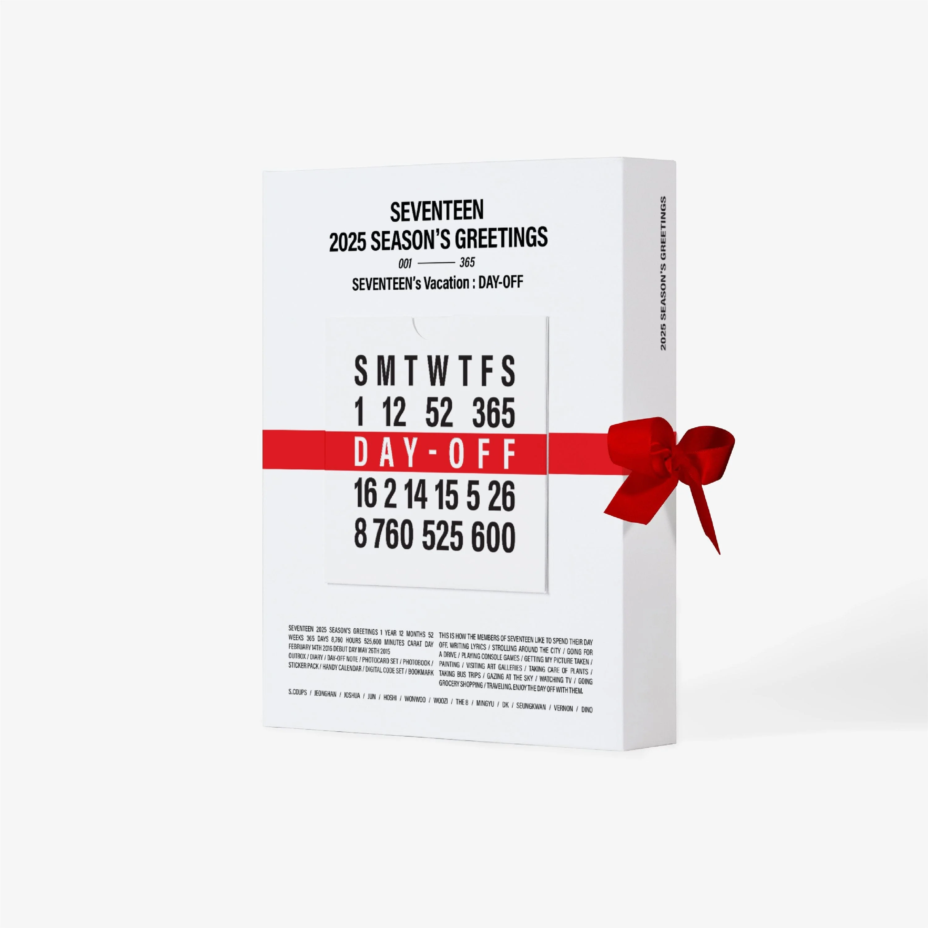 SEVENTEEN - 2025 SEASON'S GREETINGS (SEVENTEEN'S VACATION : DAY-OFF)