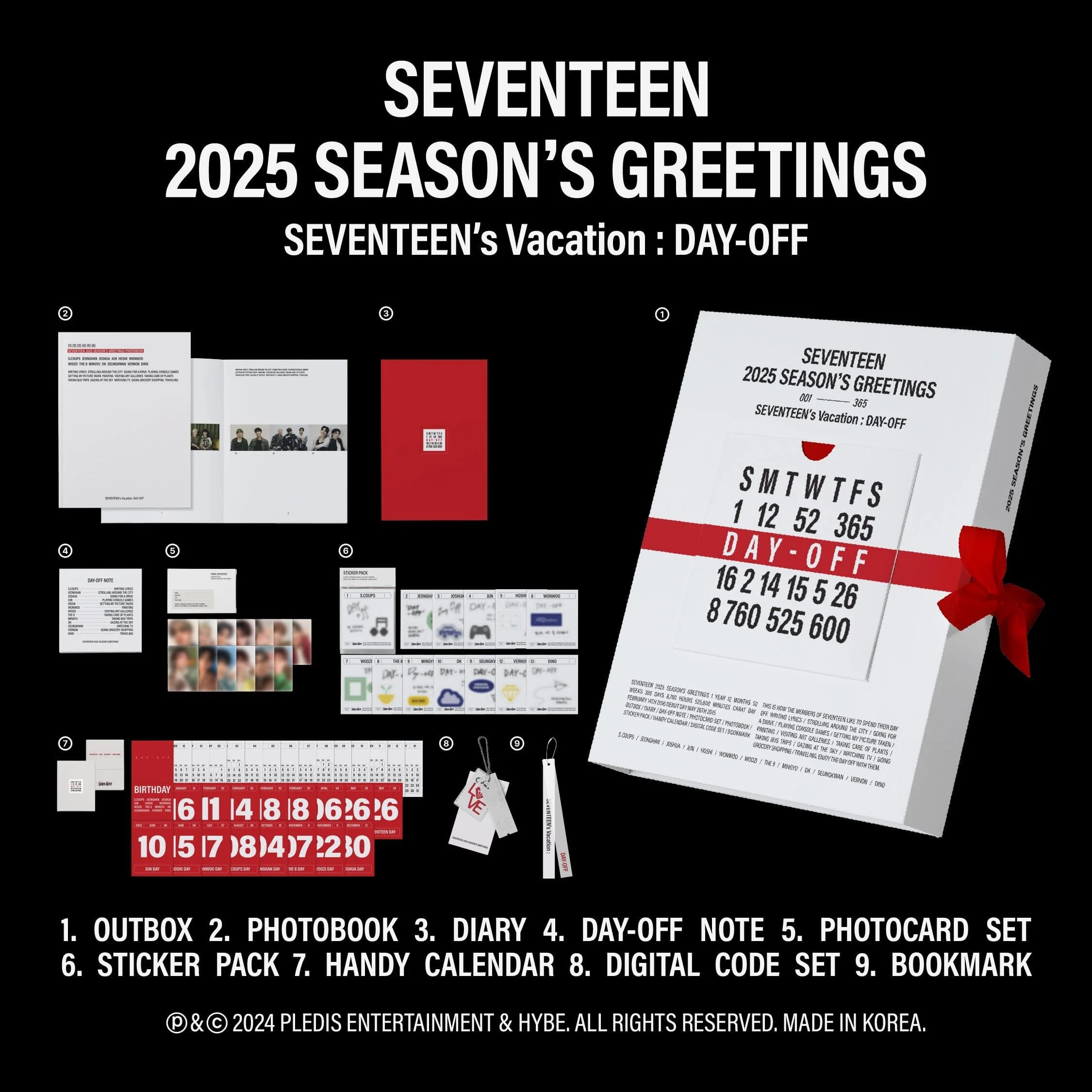 SEVENTEEN - 2025 SEASON'S GREETINGS (SEVENTEEN'S VACATION : DAY-OFF) - Image 2