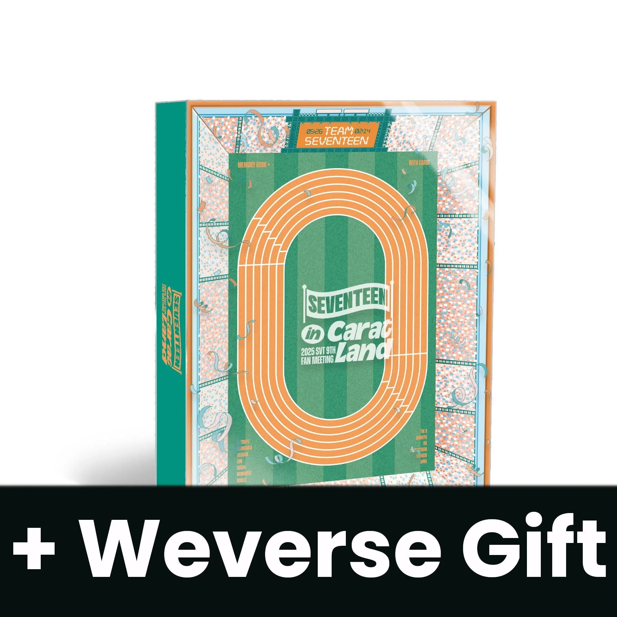 SEVENTEEN - 2025 SVT 9TH FAN MEETING SEVENTEEN IN CARAT LAND (MEMORY BOOK+) + Weverse Gift