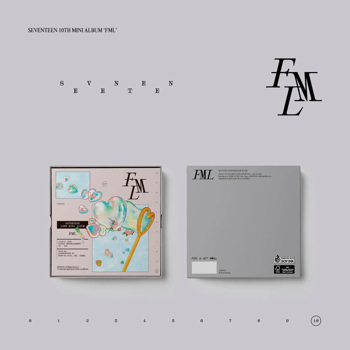 SEVENTEEN - FML 10TH MINI ALBUM (CARAT VER.)
