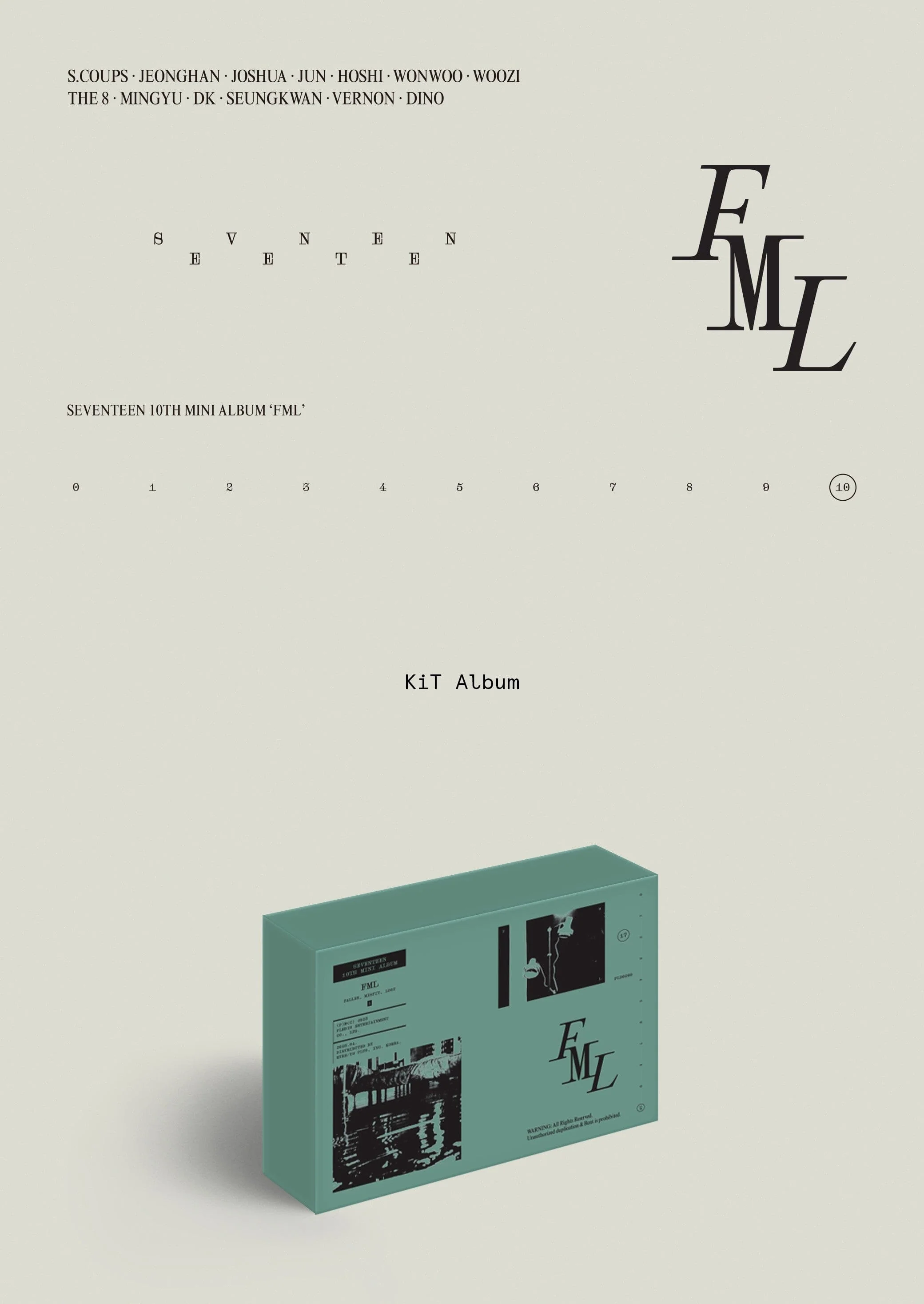 SEVENTEEN - 'FML' (10th Mini Album) Kit Ver. - Image 2