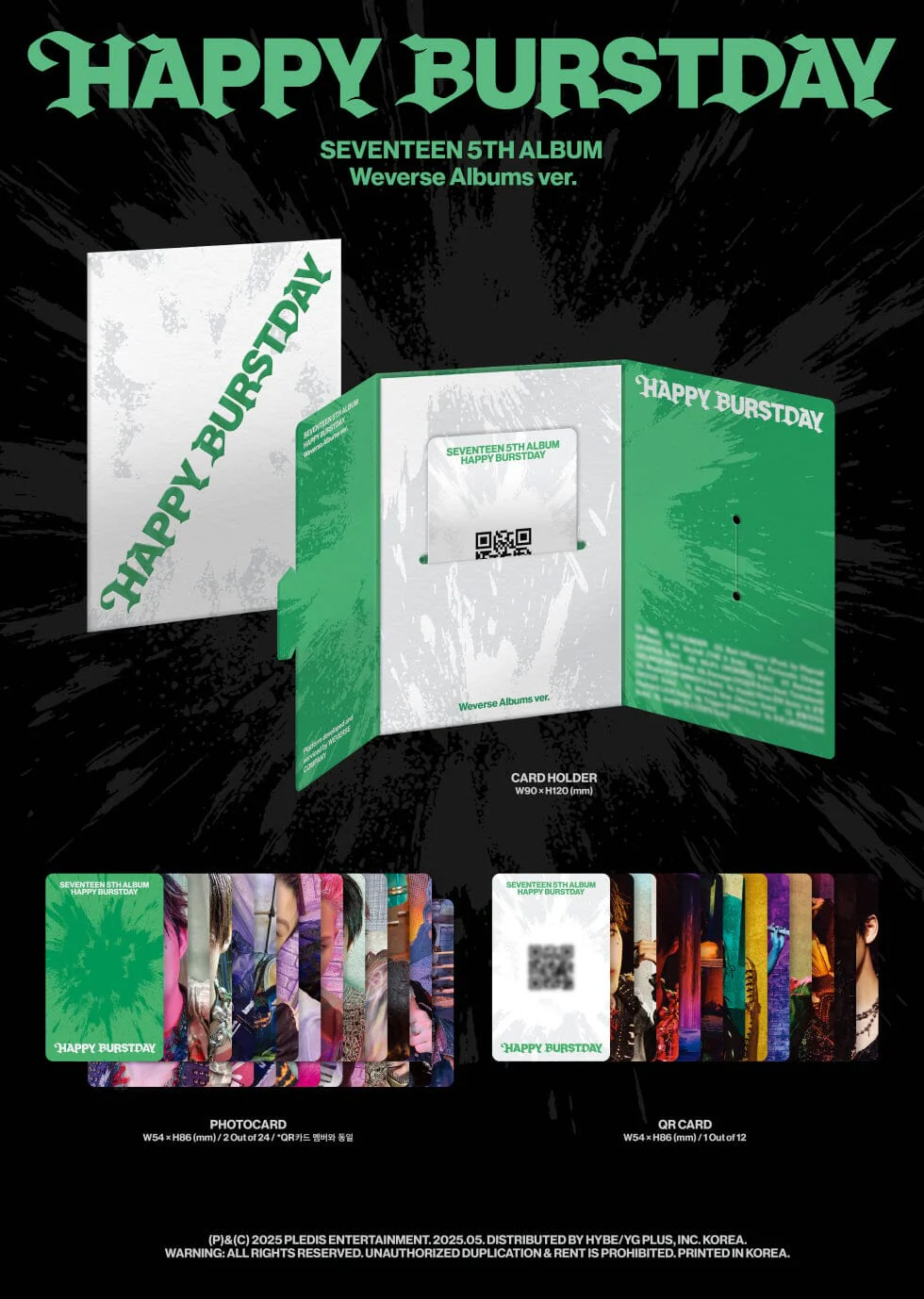 SEVENTEEN - HAPPY BURSTDAY (WEVERSE ALBUMS VER.) - Image 2