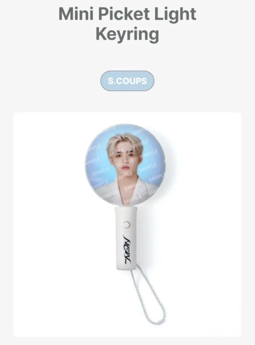 SEVENTEEN - MINI PICKET LIGHT KEYRING (NEW_ 2025 WORLD TOUR IN INCHEON OFFICIAL MD) - Image 2