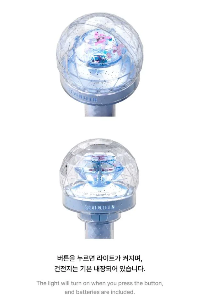 SEVENTEEN - OFFICIAL LIGHT STICK VER.3 10TH ANNIV. KEYRING (NEW_ 2025 WORLD TOUR IN INCHEON OFFICIAL MD) - Image 4