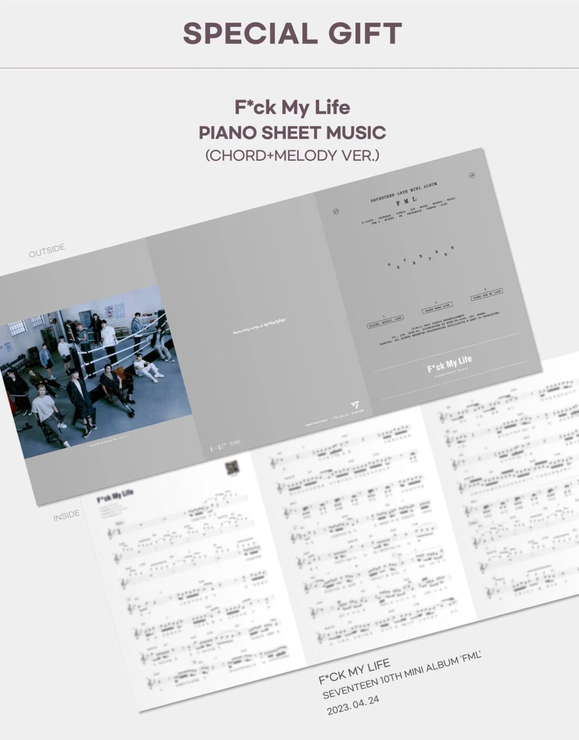 SEVENTEEN - PIANO SHEET MUSIC <SEVENTEEN LAND : DAY & NIGHT> - Image 18