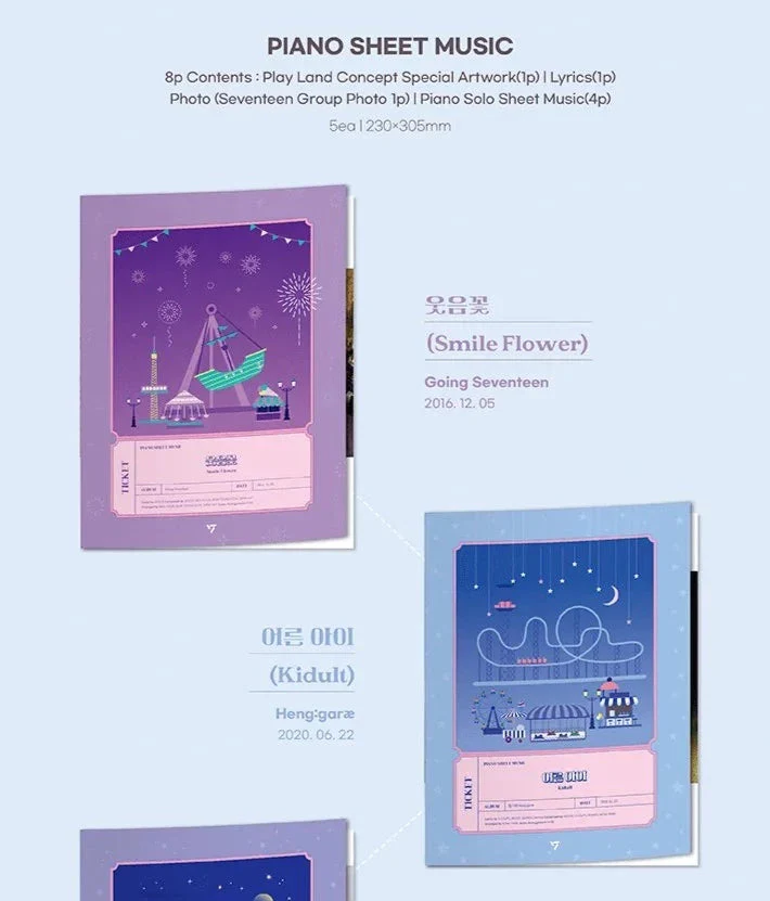 SEVENTEEN - PIANO SHEET MUSIC <SEVENTEEN LAND : DAY & NIGHT> - Image 5