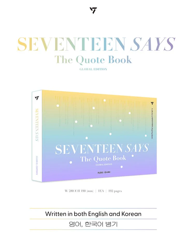 SEVENTEEN - SEVENTEEN SAYS (The Quote Book) - Image 2