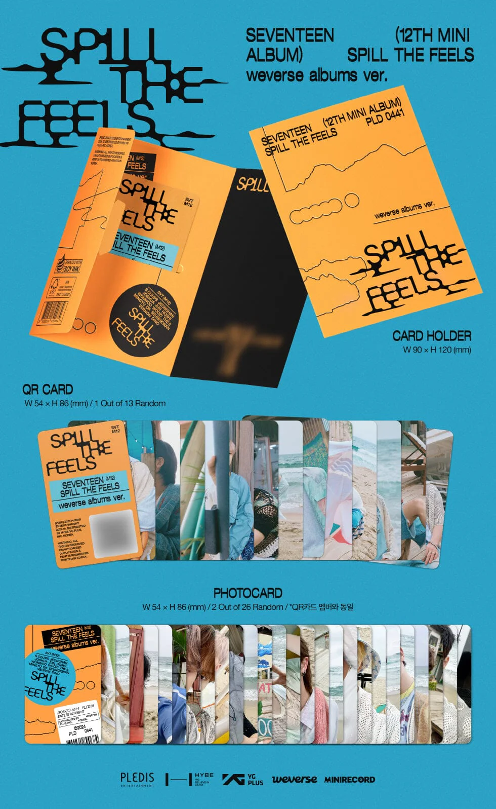 SEVENTEEN - SPILL THE FEELS (WEVERSE ALBUMS VER.) + Apple Music Photocard - Image 2