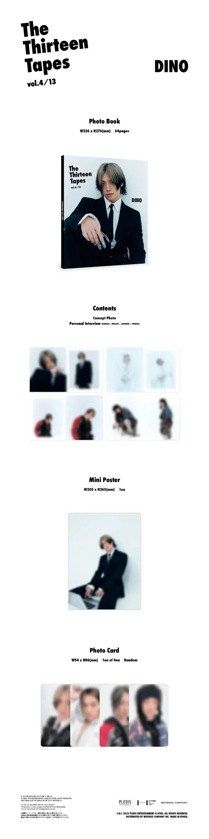 SEVENTEEN - THE THIRTEEN TAPES TTT VOL. 413 DINO - Image 2