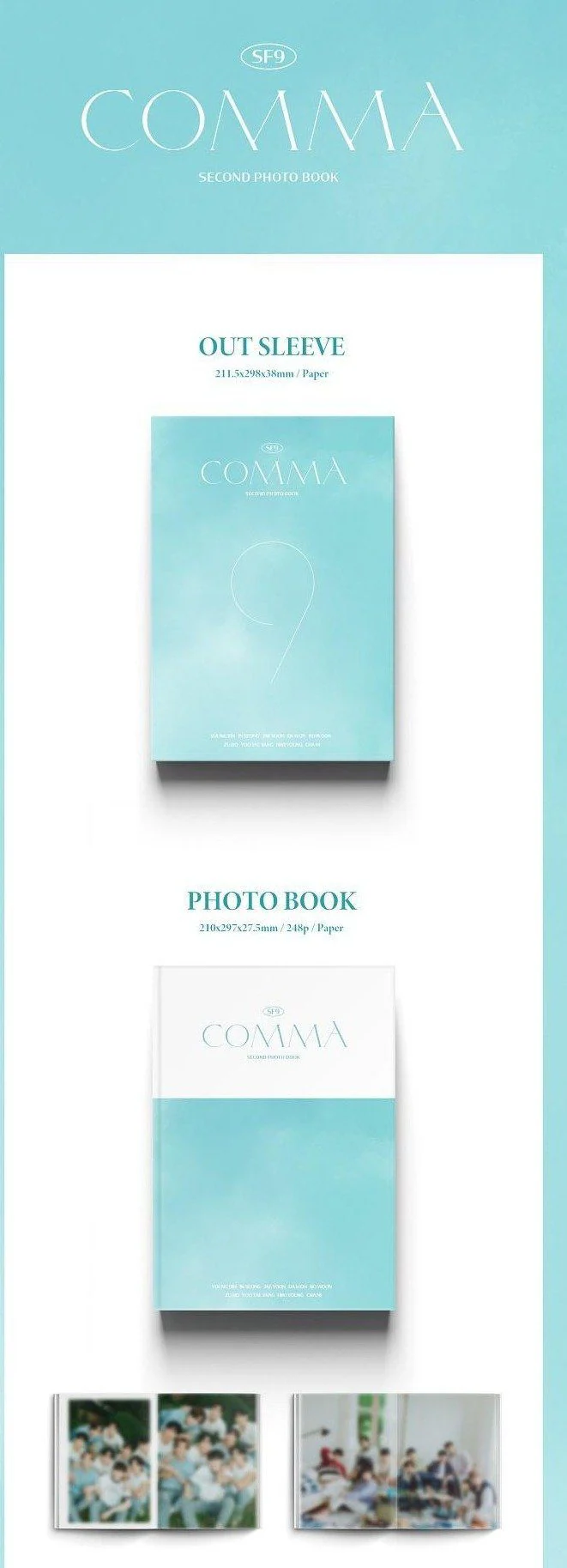 SF9 - 2nd Photo book [COMMA] - Image 2