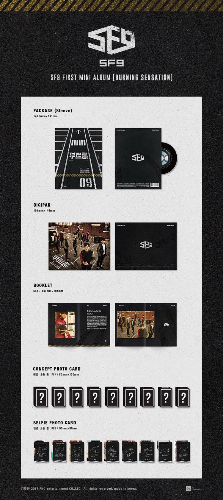 SF9 - BURNING SENSATION (1ST MINI ALBUM) - Image 2