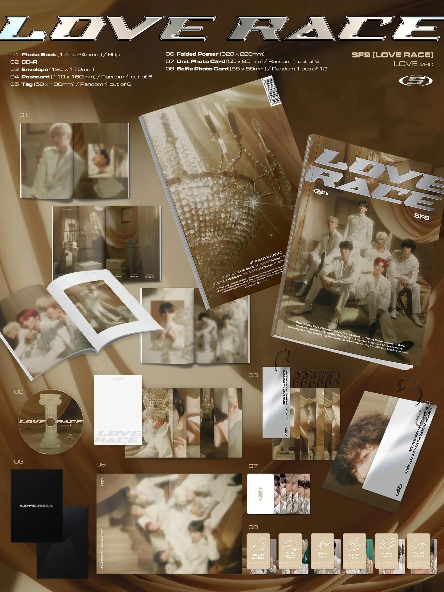 SF9 - LOVE RACE (SIGNED) - Image 2