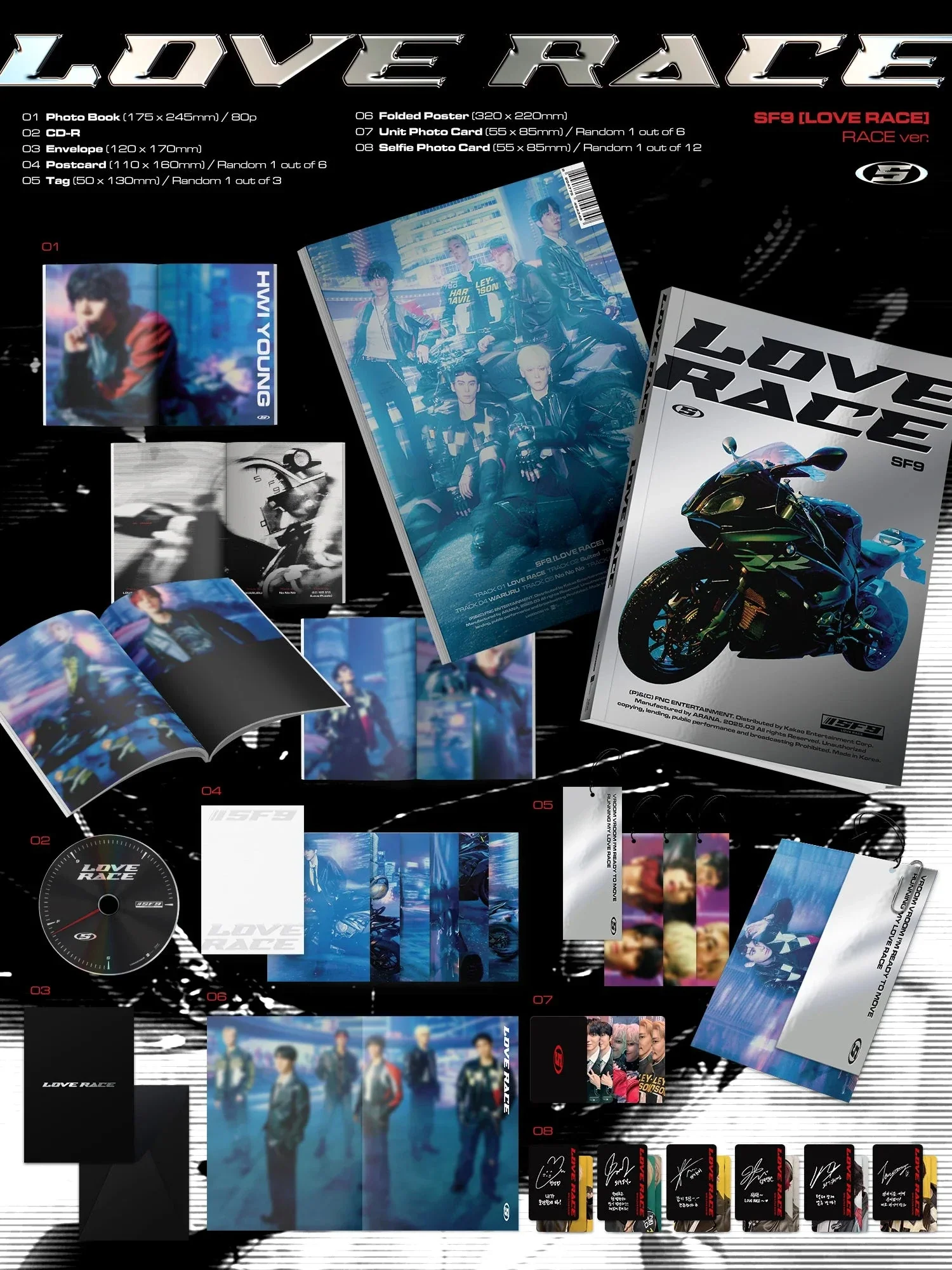 SF9 - LOVE RACE (SIGNED) - Image 3