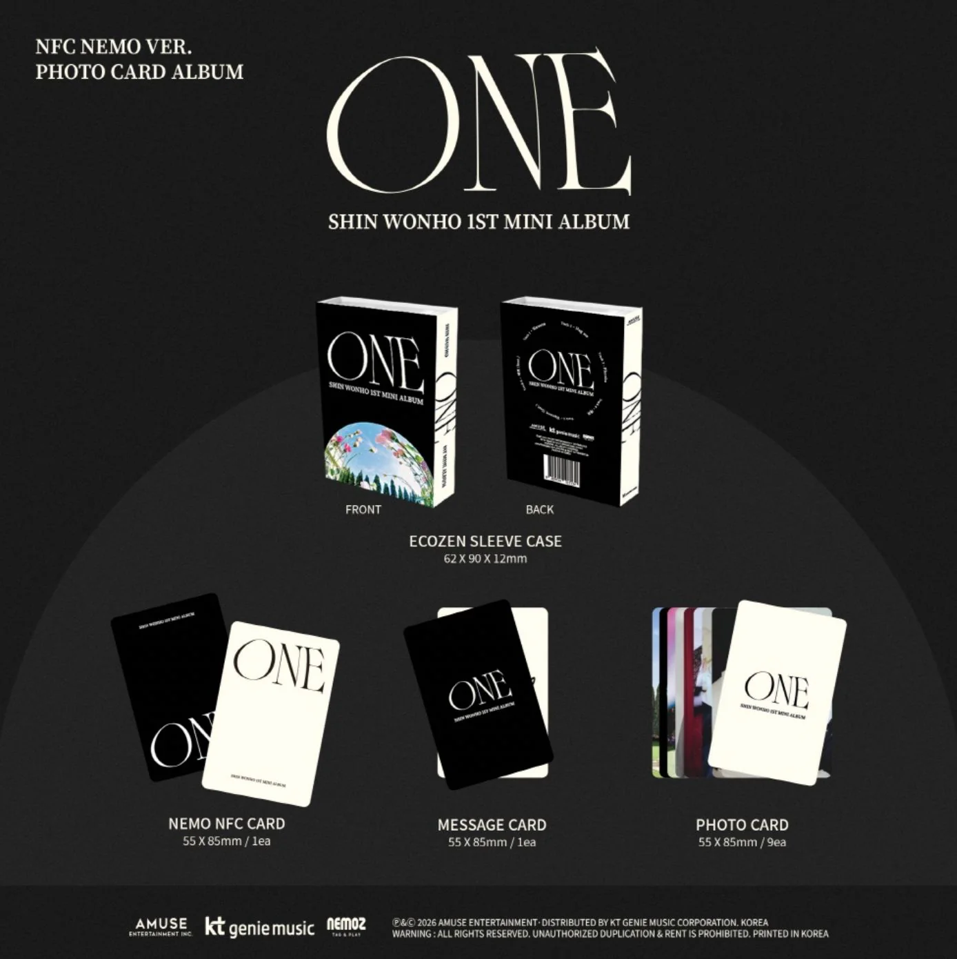 SHIN WONHO (CROSS GENE) - ONE (NEMO VER.) - Image 2