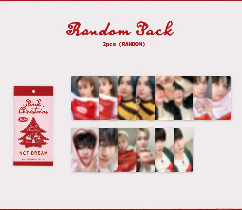 SM ARTISTS - PHOTO CARD RANDOM PACK (2024 PINK CHRISTMAS) - Image 12