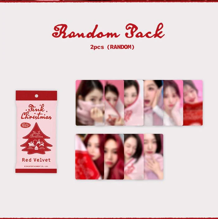 SM ARTISTS - PHOTO CARD RANDOM PACK (2024 PINK CHRISTMAS) - Image 16