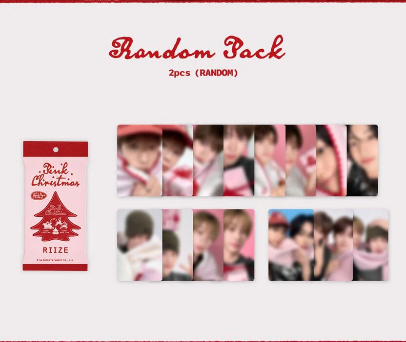SM ARTISTS - PHOTO CARD RANDOM PACK (2024 PINK CHRISTMAS) - Image 18