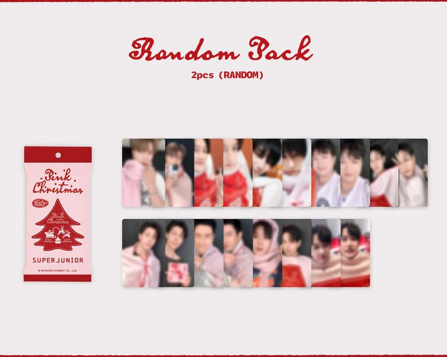 SM ARTISTS - PHOTO CARD RANDOM PACK (2024 PINK CHRISTMAS) - Image 22