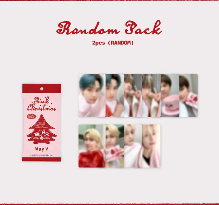 SM ARTISTS - PHOTO CARD RANDOM PACK (2024 PINK CHRISTMAS) - Image 26