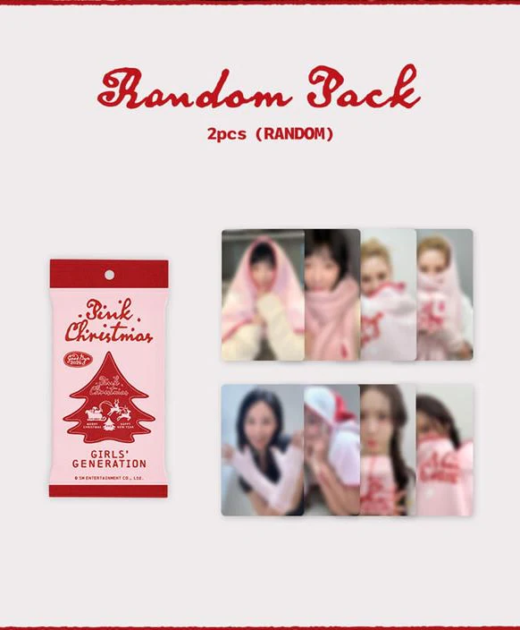 SM ARTISTS - PHOTO CARD RANDOM PACK (2024 PINK CHRISTMAS) - Image 4