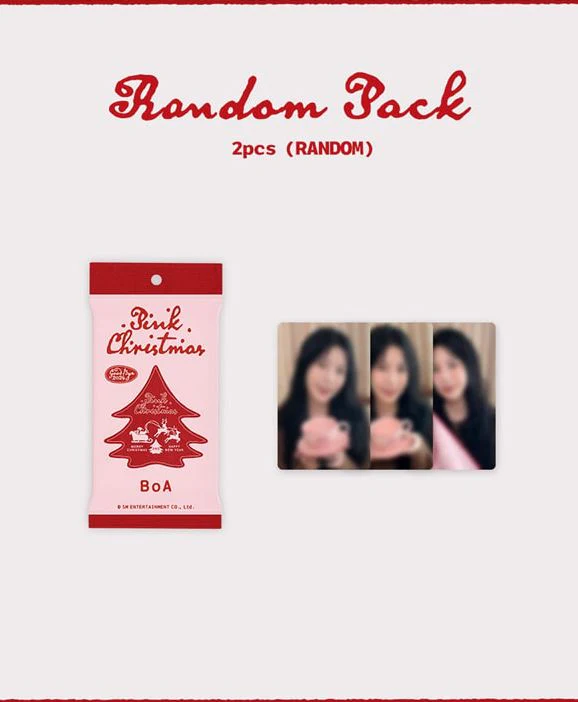 SM ARTISTS - PHOTO CARD RANDOM PACK (2024 PINK CHRISTMAS) - Image 6