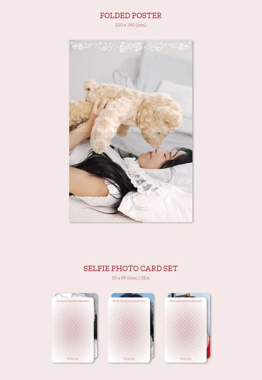 SOLAR (MAMAMOO) - 2026 SEASON'S GREETINGS (SOLAR.ZIP) + Bizent Gift - Image 9