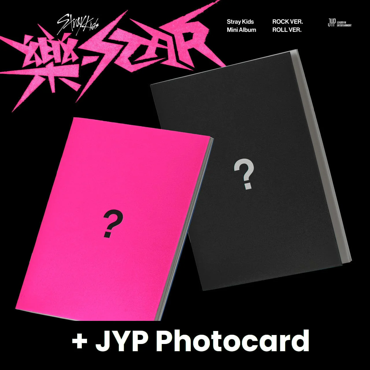 Stray Kids - ROCK-STAR (樂-STAR) + JYP Photocard