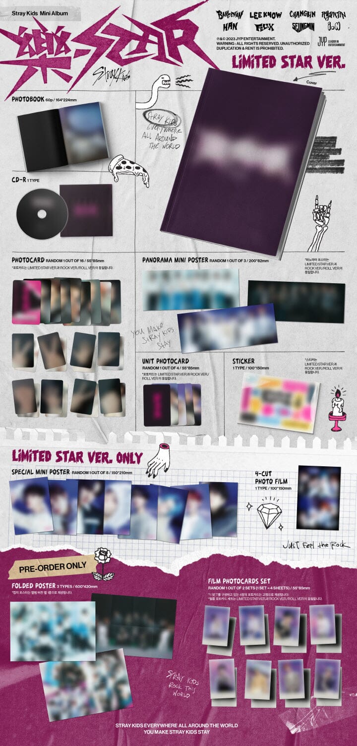 Stray Kids - ROCK-STAR (樂-STAR) LIMITED STAR VER. + BDM Photocard - Image 3