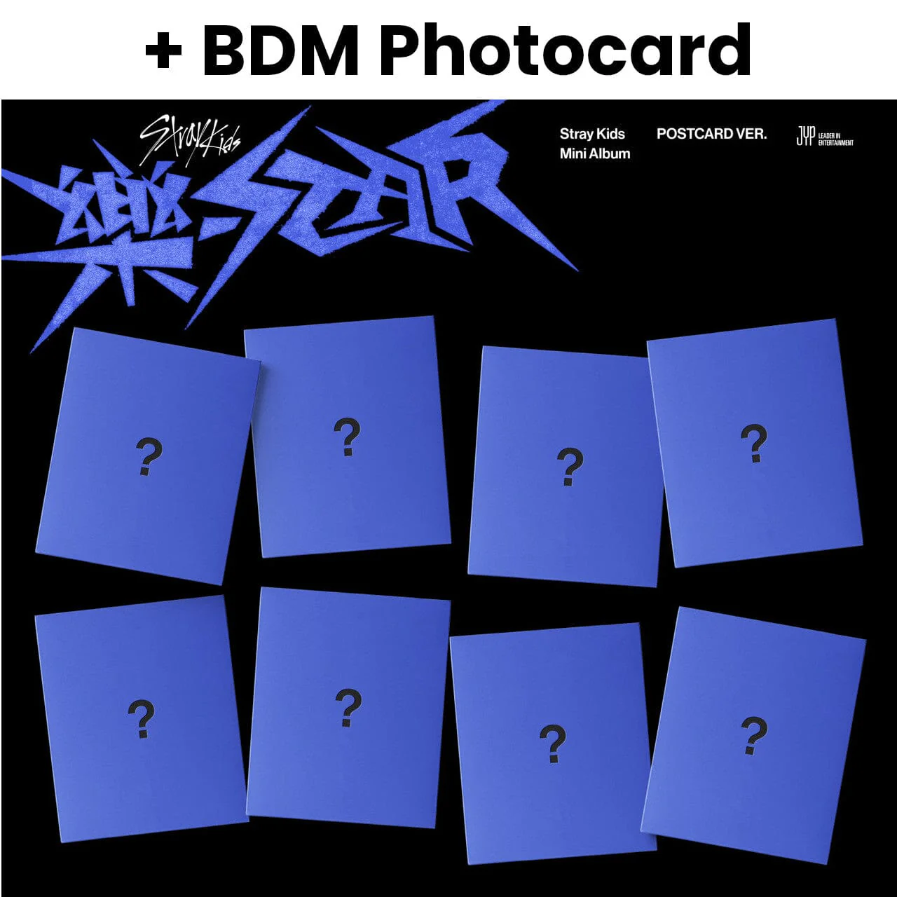 Stray Kids - ROCK-STAR (樂-STAR) Postcard Ver. + BDM Photocard