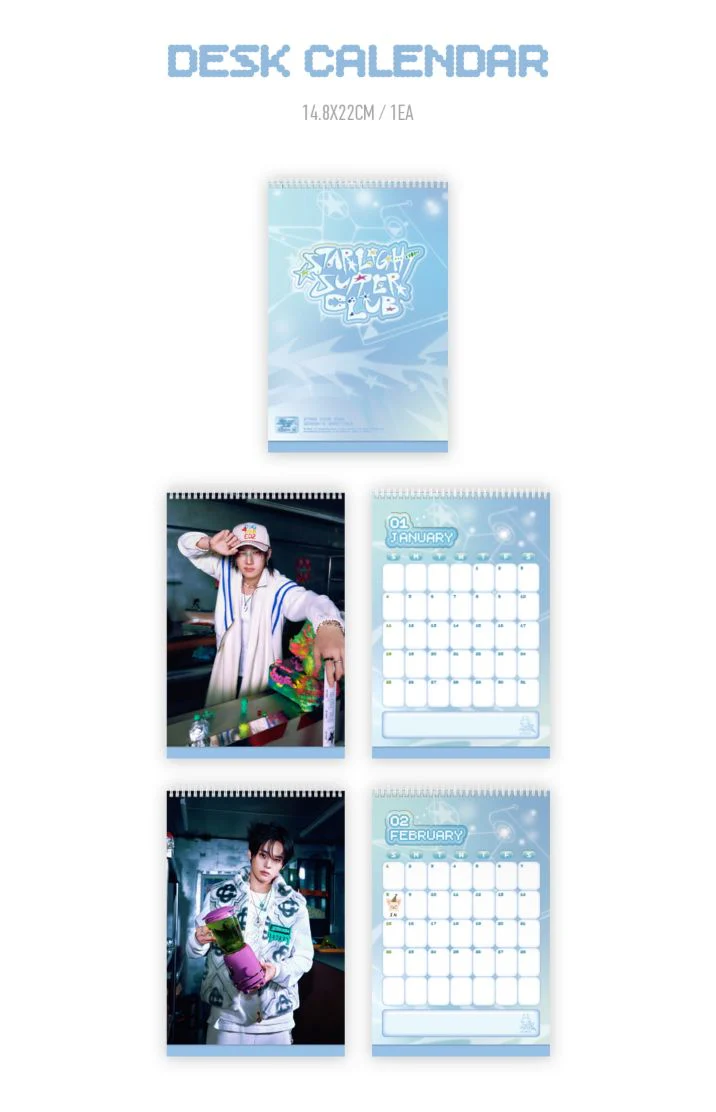 STRAY KIDS - 2026 SEASON'S GREETINGS (STARLIGHT SUPER CLUB) + FANS SHOP Photocard Set - Image 5