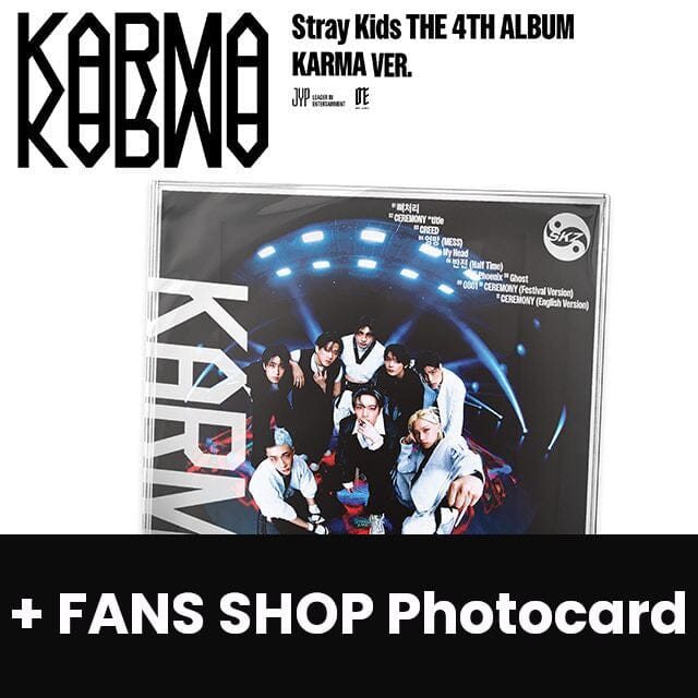 STRAY KIDS - KARMA (KARMA VER.) (LIMITED) + FANS SHOP Photocard