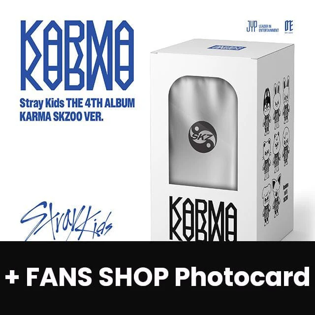 STRAY KIDS - KARMA (SKZOO VER.) + FANS SHOP Photocard