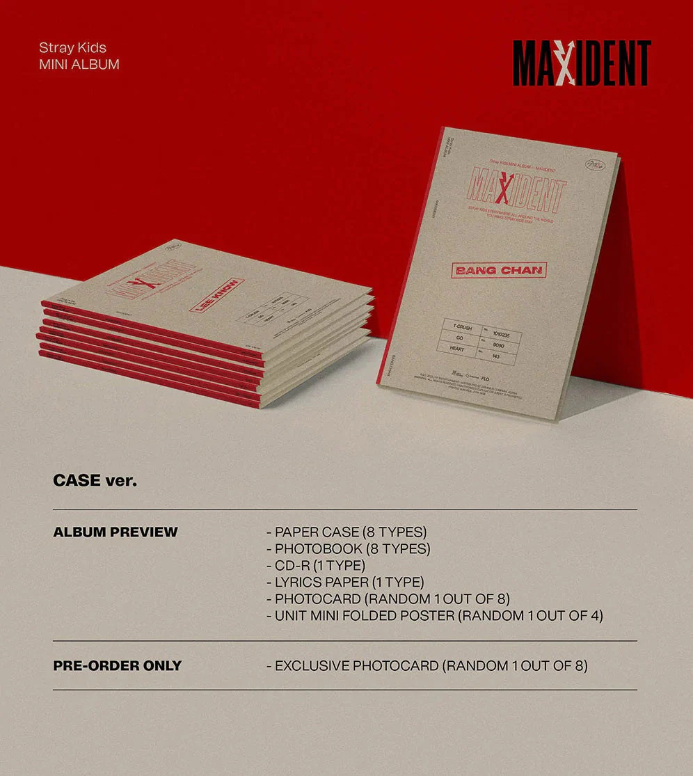 STRAY KIDS -  MAXIDENT (7TH MINI ALBUM) CASE VER. - Image 2
