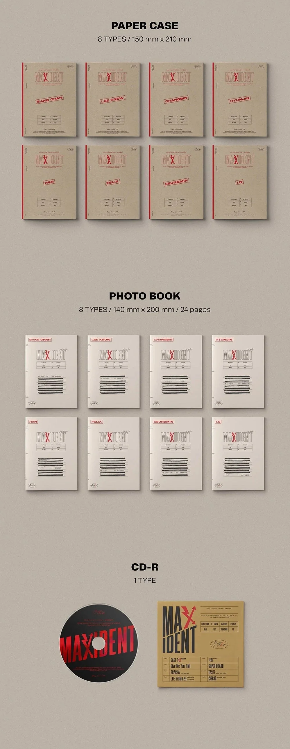 STRAY KIDS -  MAXIDENT (7TH MINI ALBUM) CASE VER. - Image 3