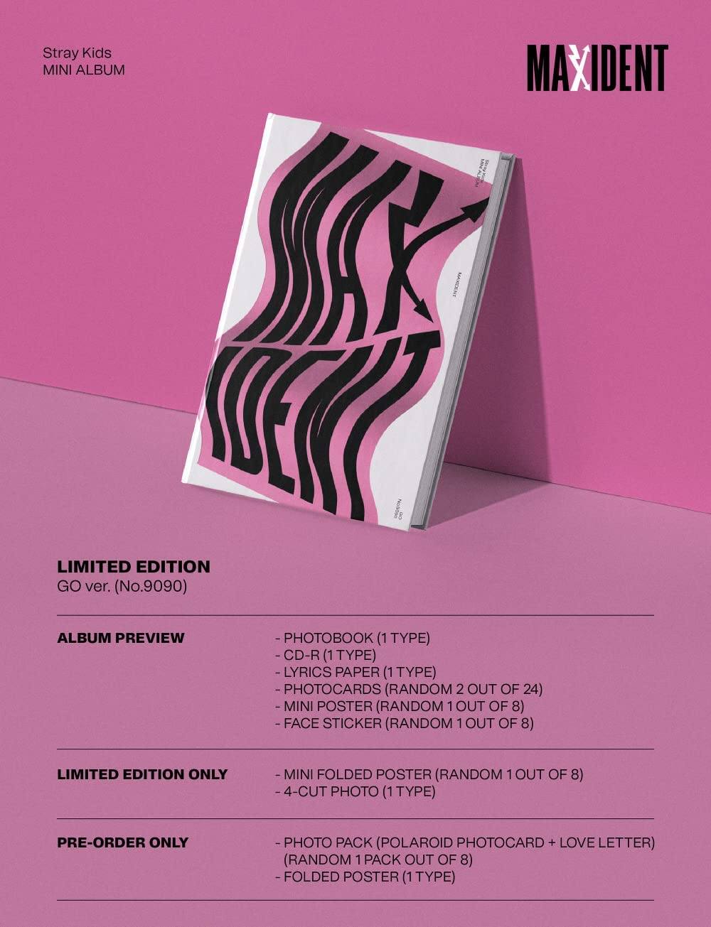 STRAY KIDS - MAXIDENT LIMITED EDITION GO VER. (7TH MINI ALBUM) - Image 2