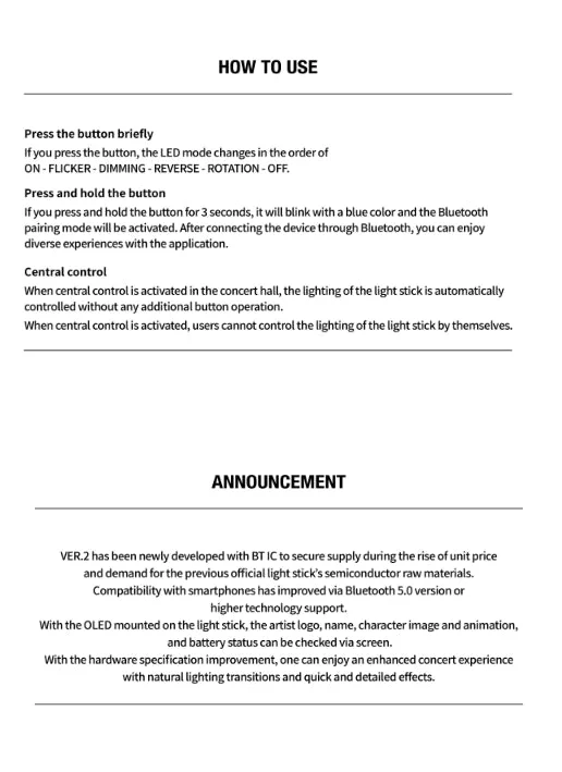 STRAY KIDS - OFFICIAL LIGHT STICK VER.2 - Image 4