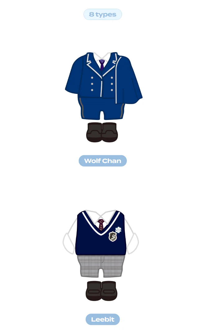STRAY KIDS - ORIGINAL PLUSH OUTFIT ('SKZ'S MAGIC SCHOOL IN BUSAN' SKZOO MD) - Image 2