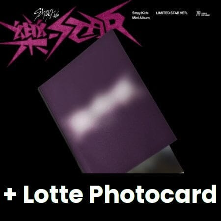 Stray Kids - ROCK-STAR (樂-STAR) LIMITED STAR VER. + Lotte Photocard