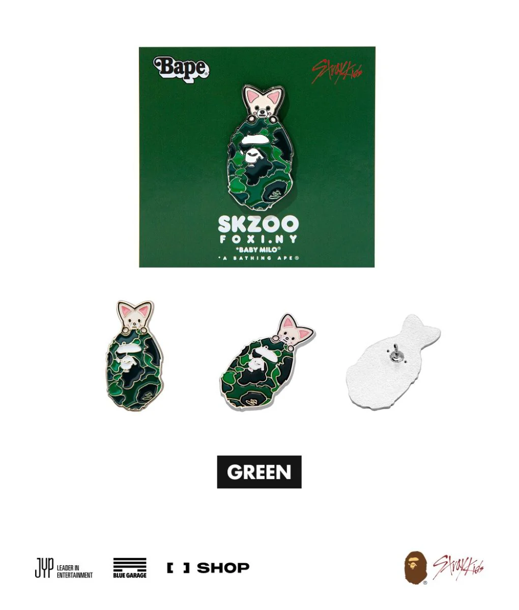 STRAY KIDS - SCRUNCHIES & METAL PINS (BAPE X STRAY KIDS MD) - Image 12