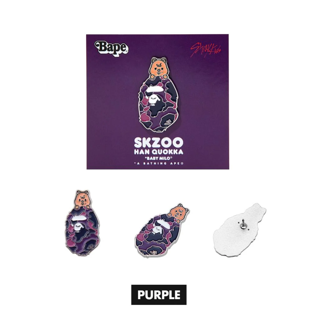 STRAY KIDS - SCRUNCHIES & METAL PINS (BAPE X STRAY KIDS MD) - Image 9