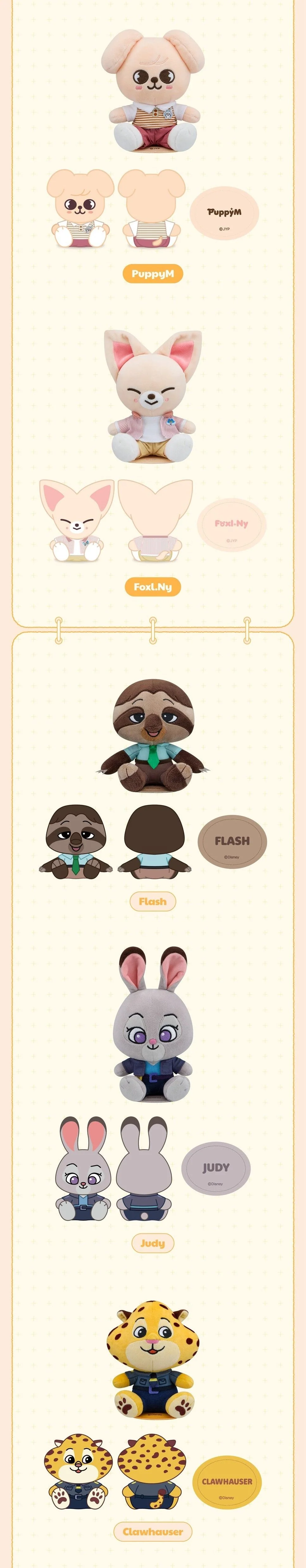 STRAY KIDS - Shoulder Plush (SKZOO X ZOOTOPIA2 POP-UP MD) - Image 3