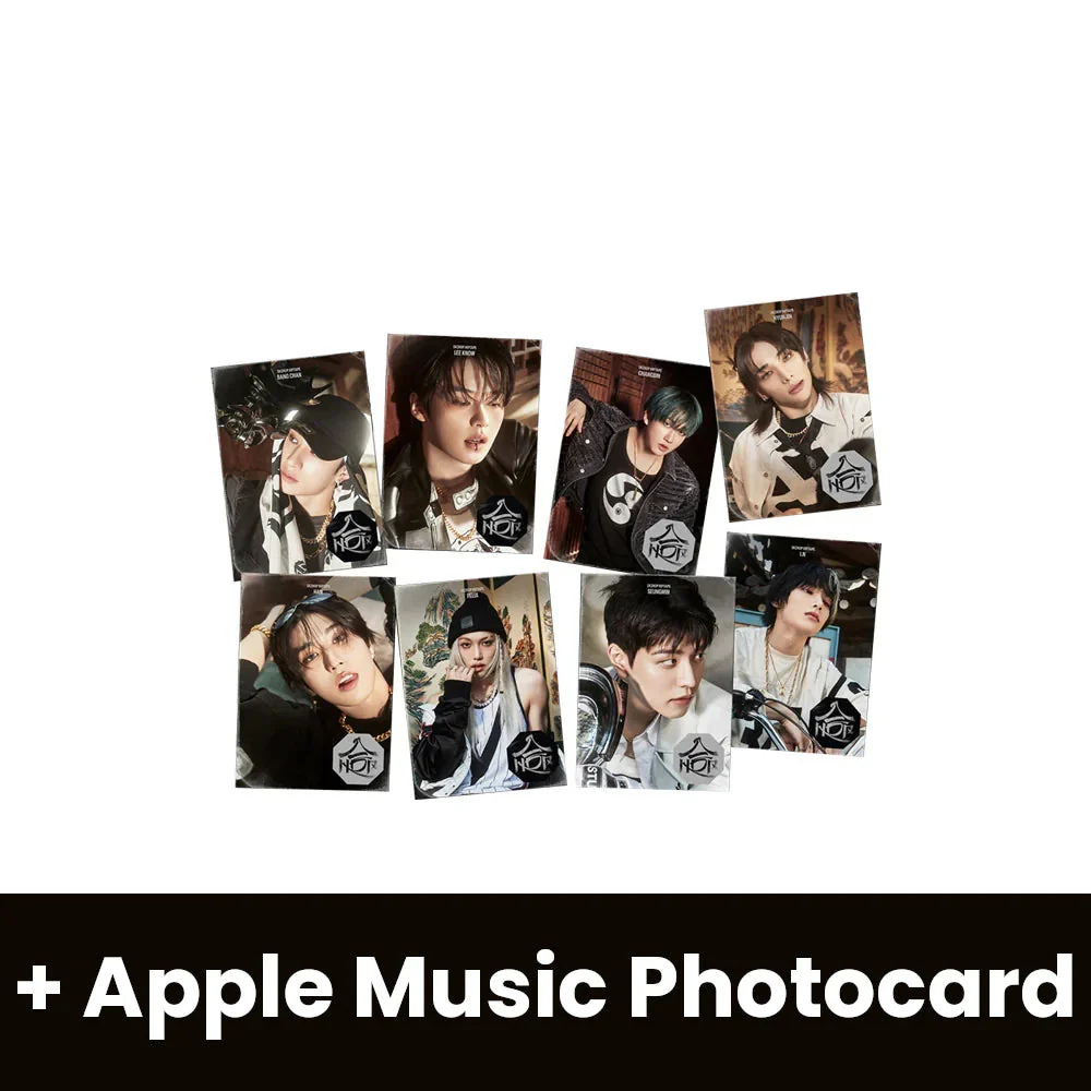 STRAY KIDS - SKZHOP HIPTAPE ‘合 (HOP)’ (ACCORDION VER.) + Apple Music Photocard