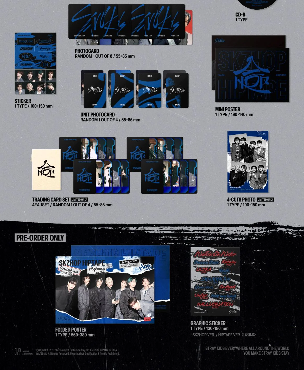STRAY KIDS - SKZHOP HIPTAPE ‘合 (HOP)’ (HIPTAPE VER.) (LIMITED) + Apple Music Photocard - Image 4