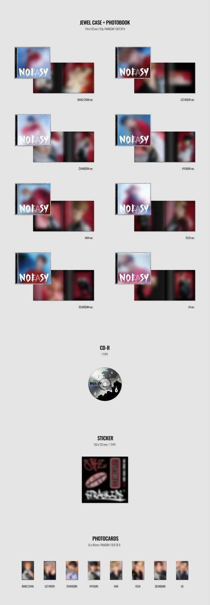 STRAY KIDS - Vol.2 [NOEASY] Jewel Case Ver. - Image 3