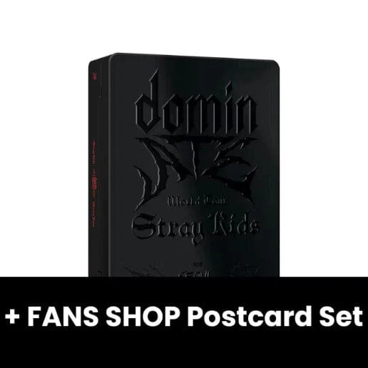 STRAY KIDS - WORLD TOUR 'DOMINATE SEOUL' (DVD & BLU-RAY) + FANS SHOP Postcard Set