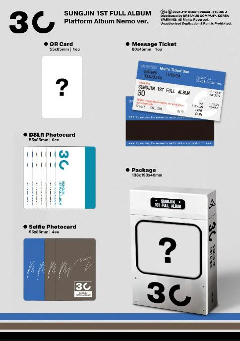 SUNGJIN (DAY6) - 30 (PLATFORM ALBUM NEMO VER.) - Image 2